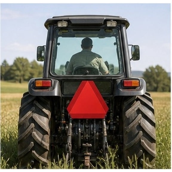 FOMIYES Reflective Warning Board Red Triangle for Slow Moving Vehicles