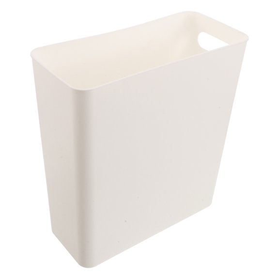 FOMIYES Removable White Plastic Inner Bin for Cabinet Trash Can Replacement with Reinforced Sides