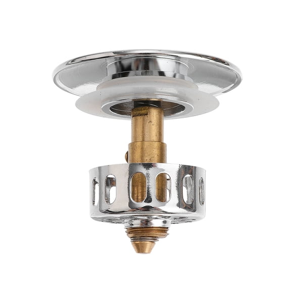 FOMIYES Replacement Pop Up Bath Plug Water Sealing Brass 1Pcs Modern Round Design for Bathroom