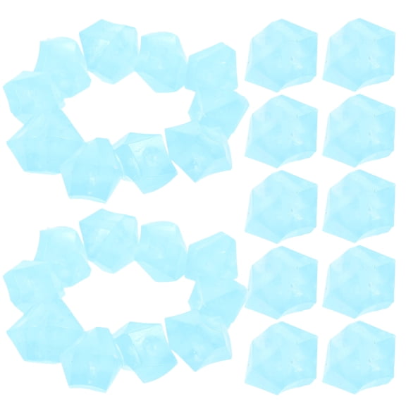FOMIYES Resin Glowing Stones Sky Blue for Fish Tanks Garden Landscaping and Glass Vase Decoration