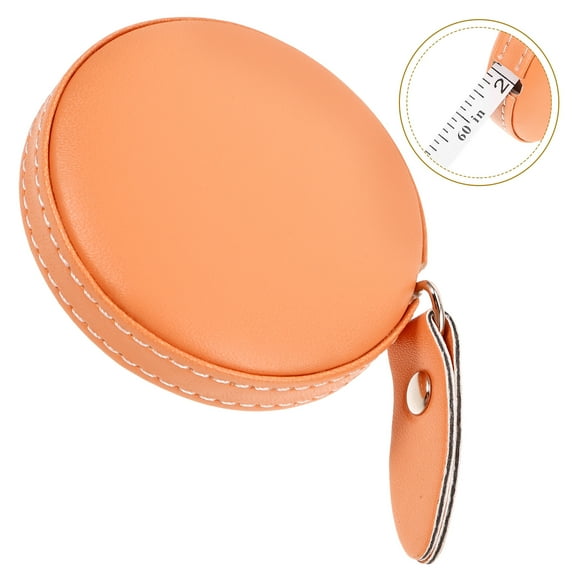 FOMIYES Compact Retractable Tape Measure Orange PU for Accurate Body Measuring