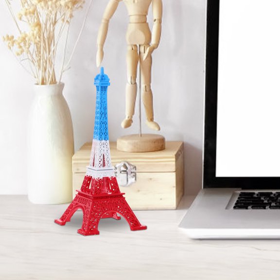 FOMIYES Vintage Eiffel Tower Metal Ornament Architecture Model for Office, Bedroom, and Home Decorative Display