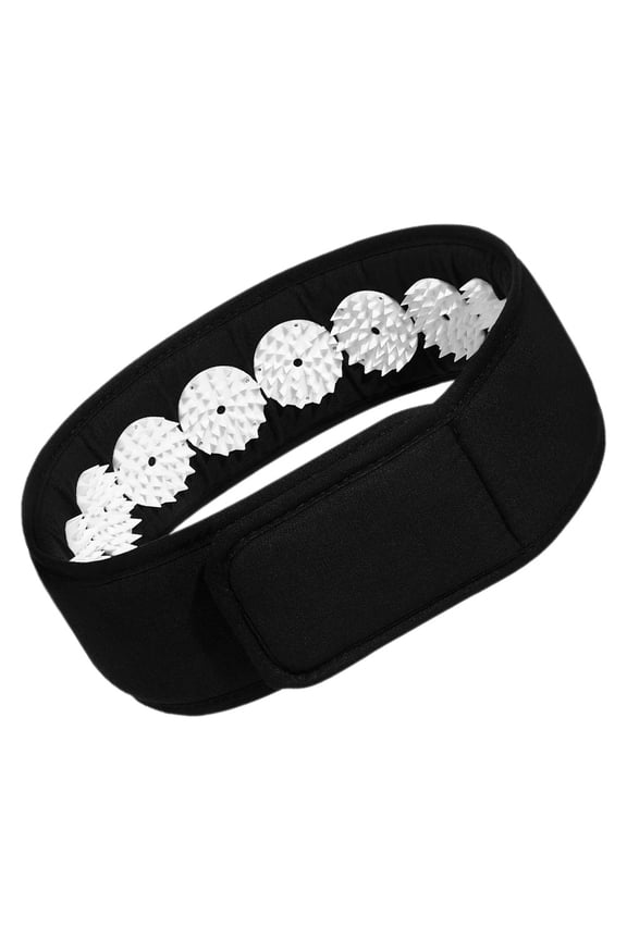 Reusable Black Neck Wrap Band for Home Use Featuring Effective Acupressure Points