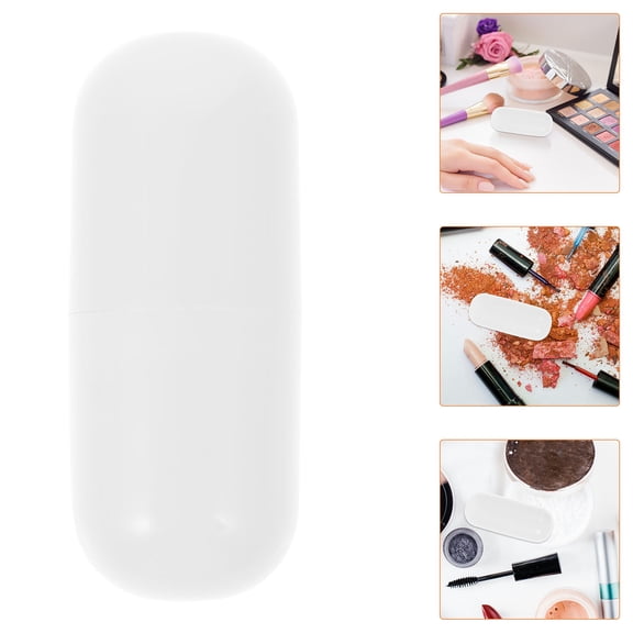 FOMIYES Reusable Fillable Capsules for Storage White PP Material Suitable for Travel 8pcs Mini Size