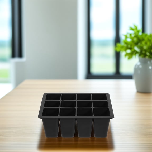 FOMIYES Rooting Tray Propagator Growing Tray Black Silicone 1Pcs for Outdoor Use