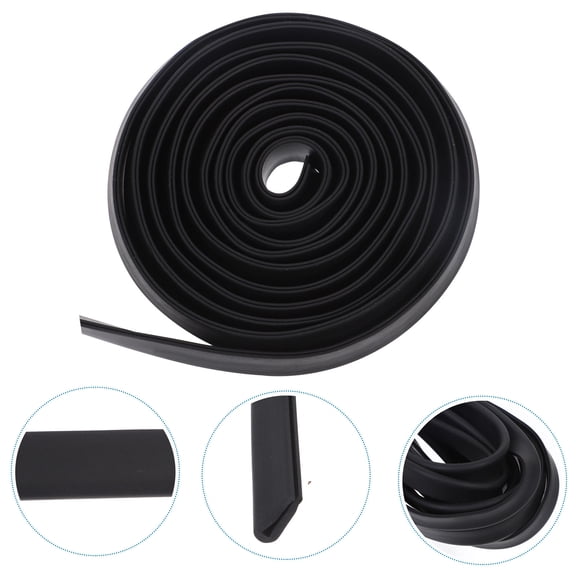 FOMIYES U Channel Rubber Edge Trim, Black - Dust-Resistant, Anti-Aging, Waterproof, Flexible