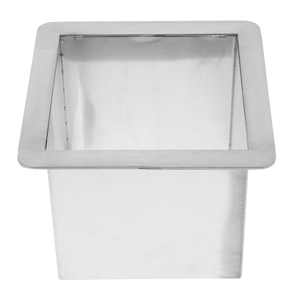 FOMIYES Rust-Resistant Kitchen Counter Trash Chute Grommet, Plated Silver, Smooth, Easy Maintenance