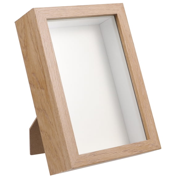 FOMIYES Rustic Wooden Picture Frame with Floral Design, Photo Display for Office, Home Decor, and Memories