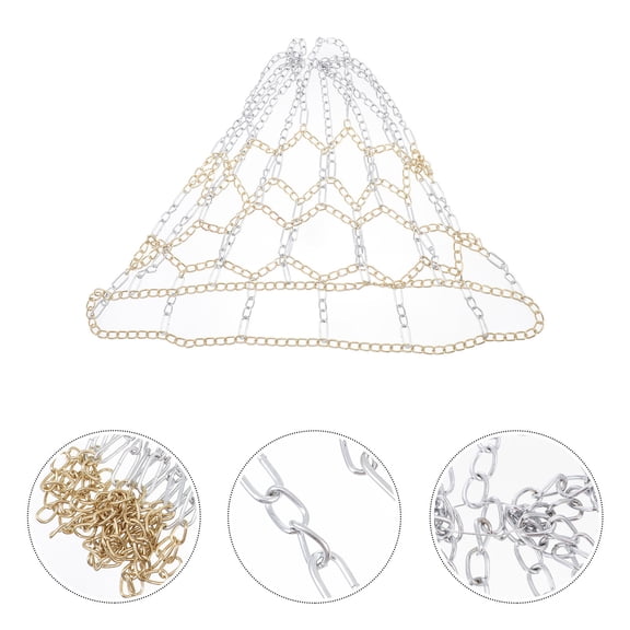 FOMIYES Weather-Resistant Plated Basketball Hoop Chain Net for School, Community, and Outdoor Courts