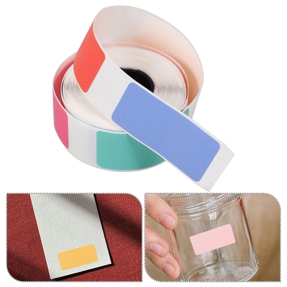 FOMIYES Self-Adhesive Thermal Labels for Everyday Use, Assorted Colors, Tear and Scratch Resistant, and Easy to Apply