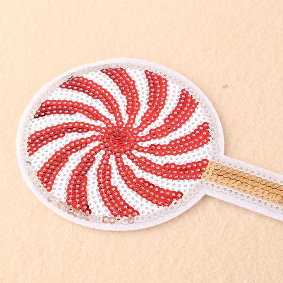 FOMIYES Sequin Iron on Patches 10pcs Christmas Theme for Jeans and Shirts PET