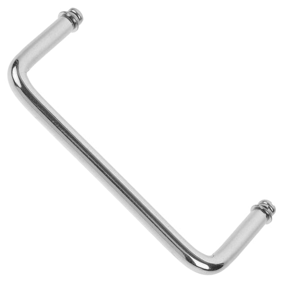 FOMIYES Buffet Party Metal Tray Handle Rectangular Silver 1Pack
