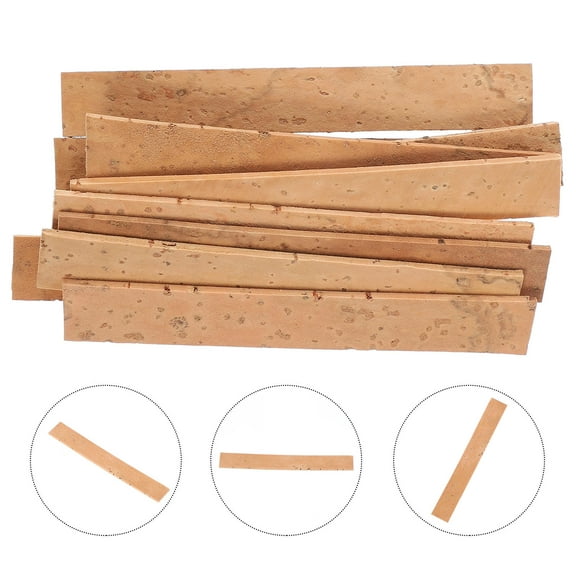 FOMIYES Cork Sheet Synthetic Material Beige Flute Repair 2Pcs 3.14X0.47X0.08in