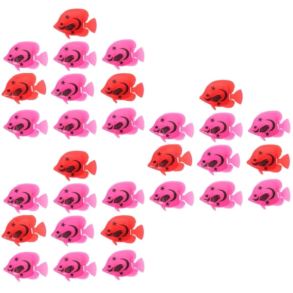 FOMIYES Set of 3 Tank Ornamental Fake Fish Lifelike Props Small Size