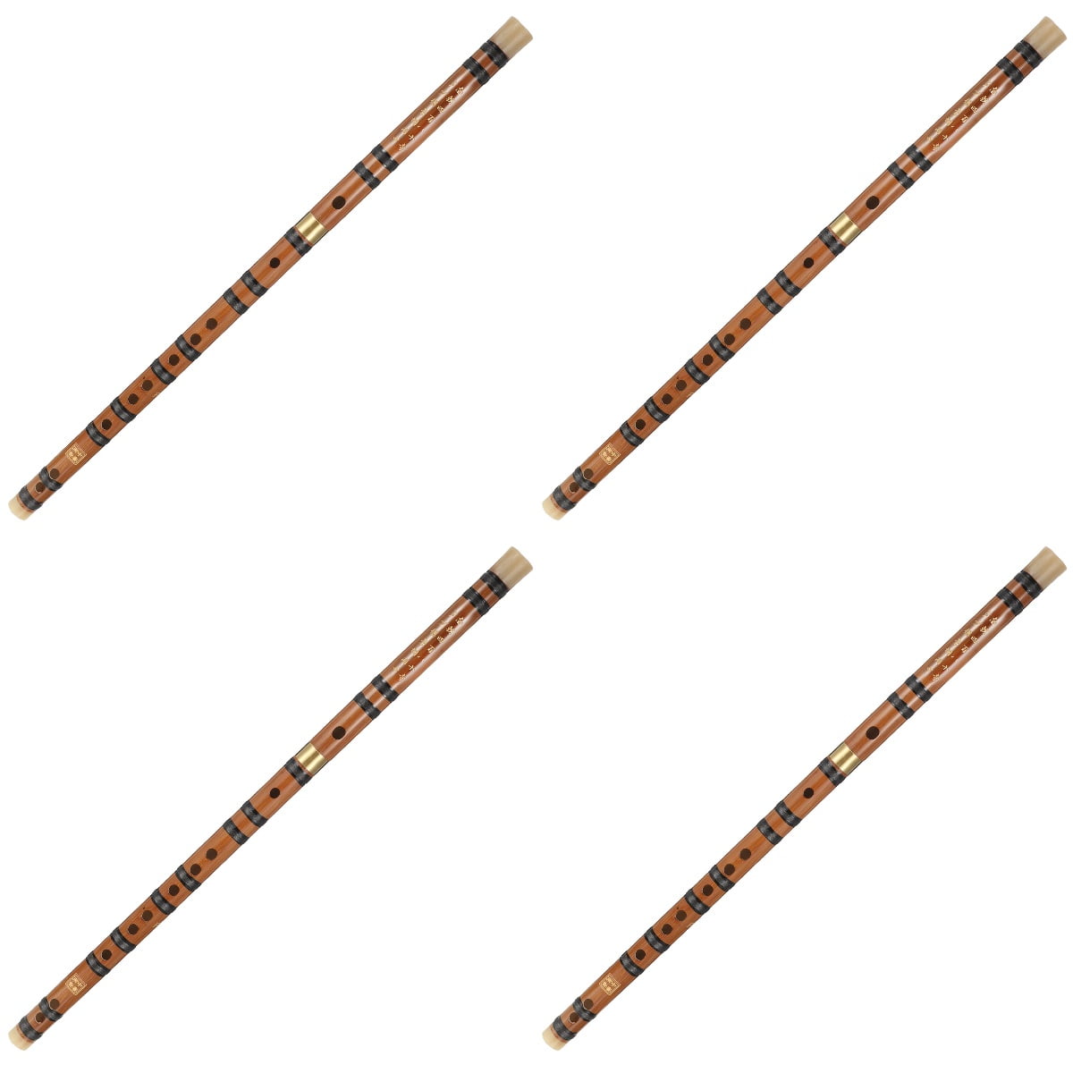 FOMIYES Set of 4 Musical Flutes with Finger Holes, Craftsmanship, Perfect for Kids and Beginners