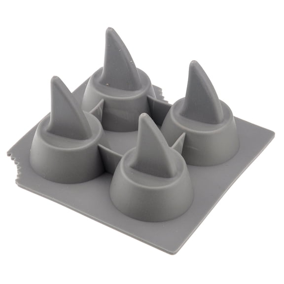 FOMIYES Shark Fin Ice Tray Sky-Blue for Ice Cubes Jelly Pudding Chocolate