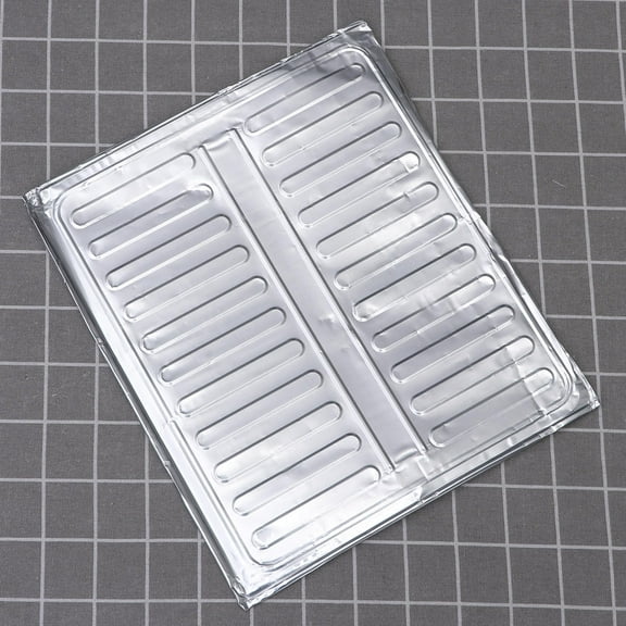 FOMIYES Plated Silver Aluminum Foil Oil Splatter Guard with Three Foldable Panels for Kitchen