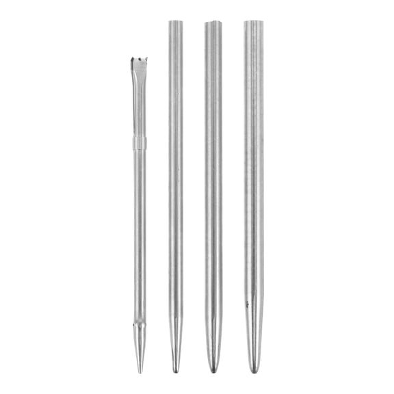 FOMIYES 4pcs Stainless Steel Threading Needle Set, Shoe Lace Repair Installer Tool for Sneakers Boots, 2.5/3/3.5mm