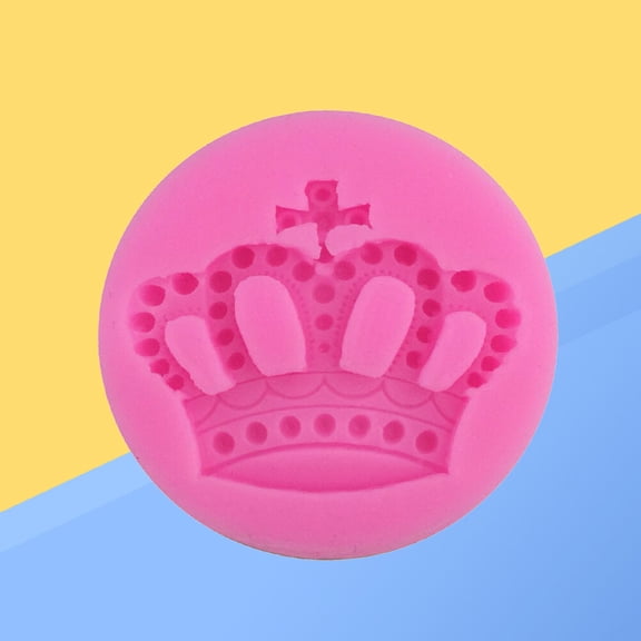 FOMIYES Silicone Baking Mold Pink Crown Shape for Fondant Cake Chocolate Candy