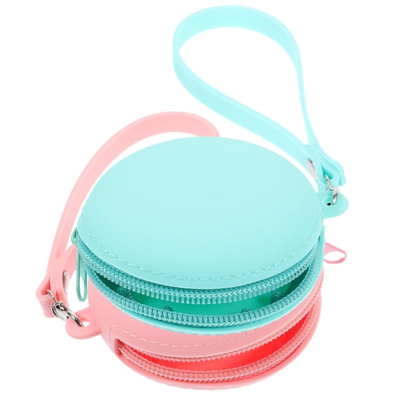 FOMIYES Silicone Earbud Storage Case with Keychain, Lightweight Portable Design, Assorted Colors, 2 Pack