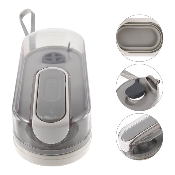 FOMIYES Compact Outdoor Dog Water Bottle Grey with Folding Function and Wear Resistant Material