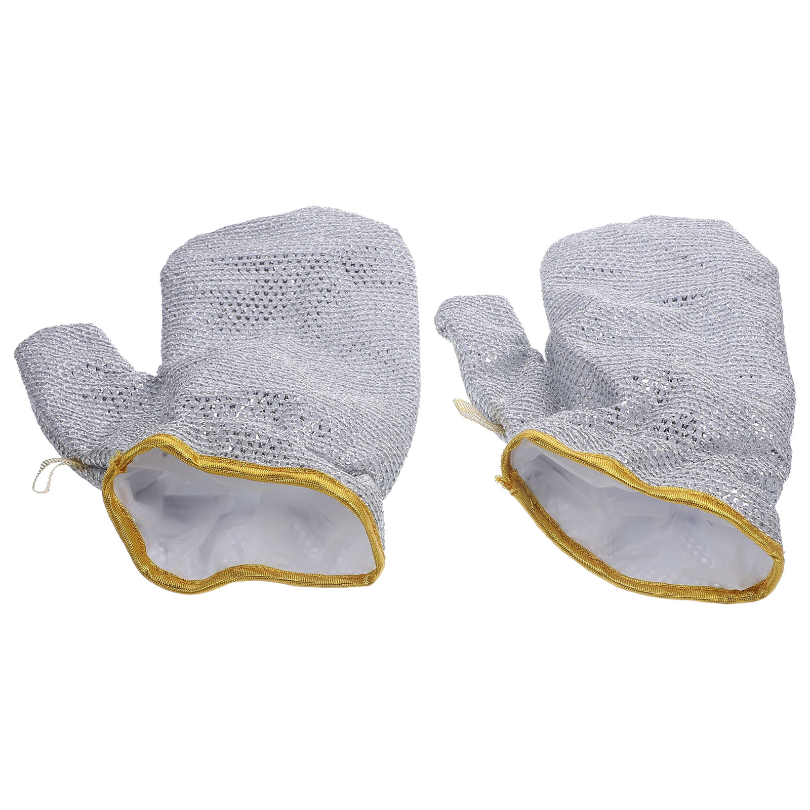 Kicthen Clean Signs FOMIYES Silver Bamboo Fiber Cleaning Gloves for Kitchen Use Heat ...