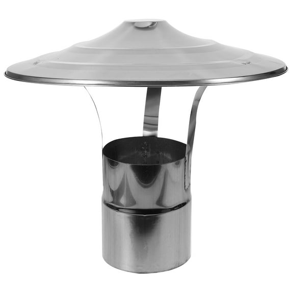 FOMIYES Silver Chimney Cap 1Pcs for Outside Use with Rainproof Function 11.99X11.99X9.82In
