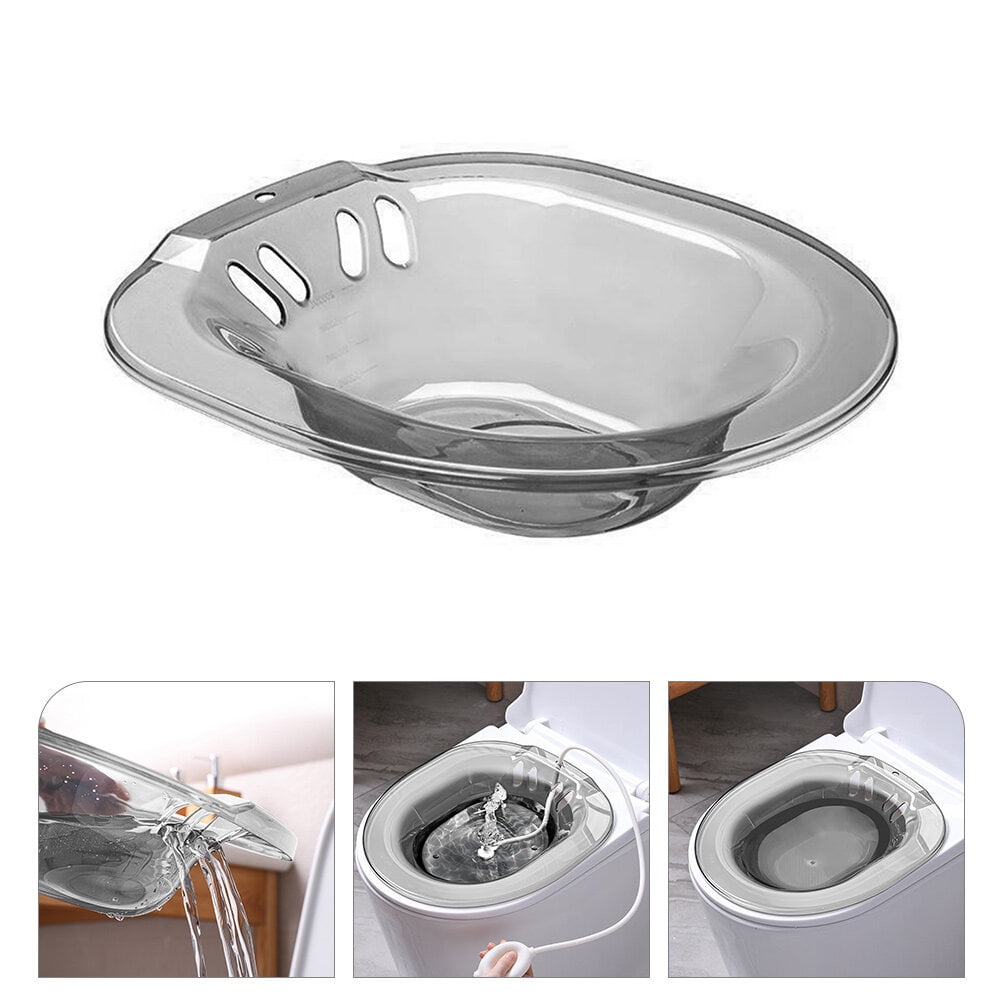 FOMIYES Sitz Bath For Women Postpartum Care Grey PP 1Set 15.0*14.0*3.7In