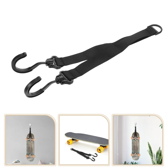 FOMIYES Skateboard Hanging Hook Skateboard Hanger Black 1Set Space-Saving Sleek Design For Sports Equipment