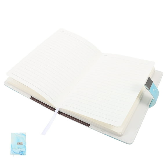 FOMIYES SkyBlue Locking Diary Notebook with Password for Home Use Crafted from Paper and PU 5.5 x 8.5 Inches