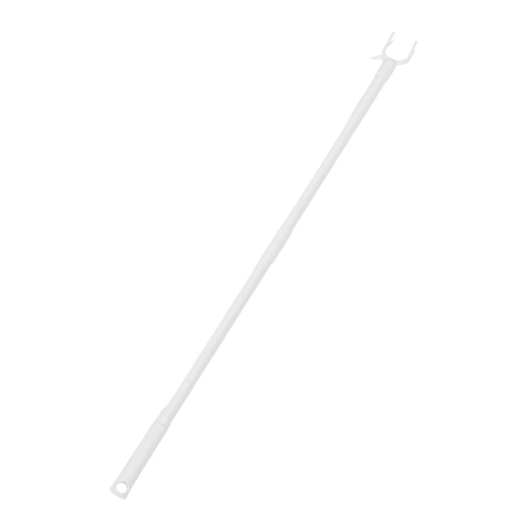 FOMIYES Sleek White Carbon Plastic Clothes Pole for Home Use Supporting Clothes and Curtains