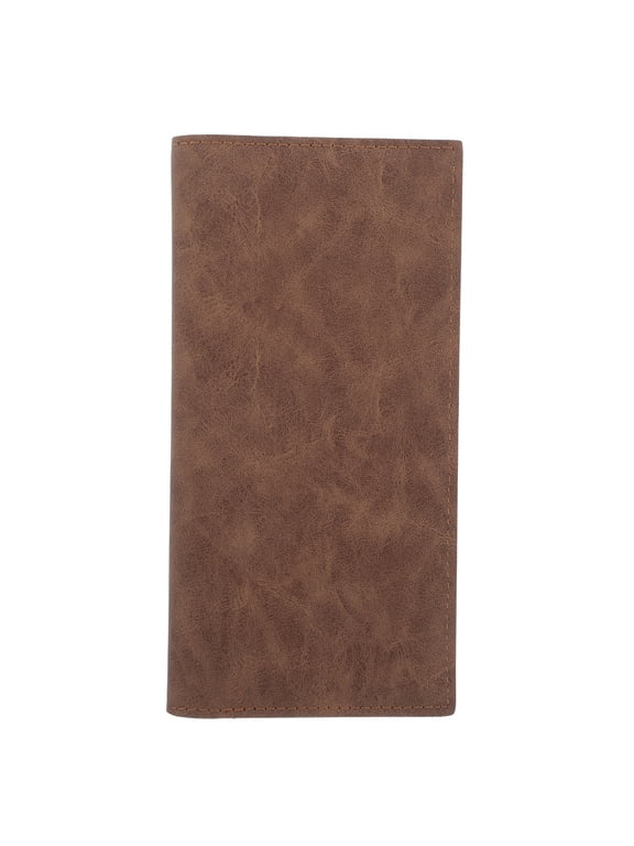 Coffee PU Wallet, Super Thin Minimalist Card Holder Storage for Men and Women, Everyday Carry