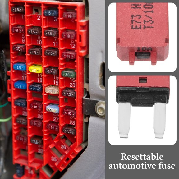 FOMIYES Car Resettable Fuse Red for Low Voltage Wiring Systems with Durable Construction
