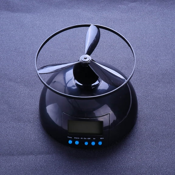 FOMIYES Digital Loud Helicopter Alarm Clock with Flying Propeller and Snooze Function