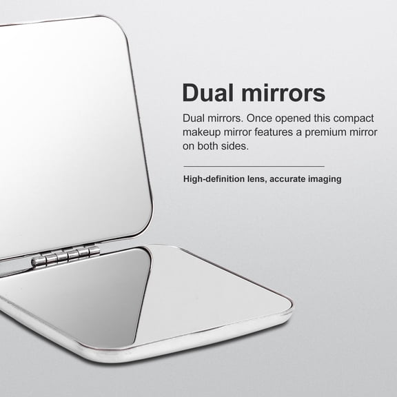 FOMIYES Dual-Sided Compact Pocket Mirror with Plated for Makeup and Cosmetic