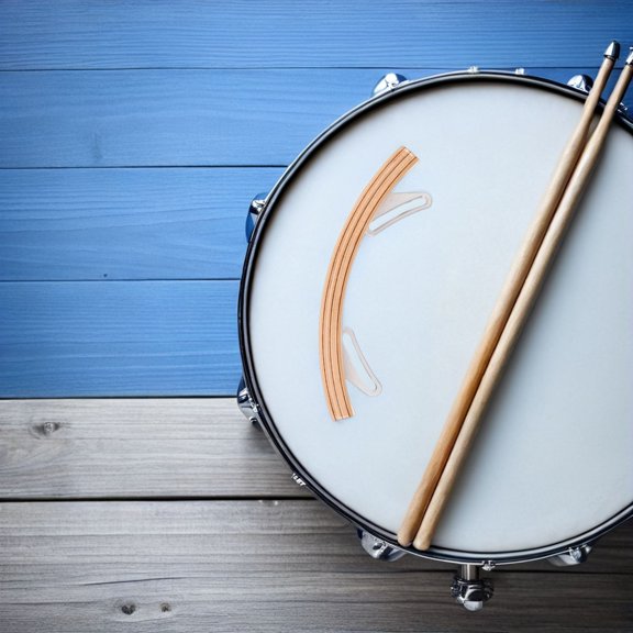 FOMIYES Drum Rim Shot Block Maple Wood in Khaki with Snare Side Stick for Jazz and Rock Rhythms