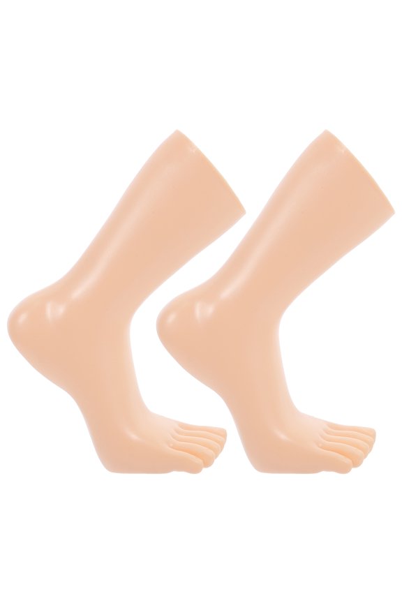 Sock Display Holder Female Shoes Filler Support Fake Toes Man Beige