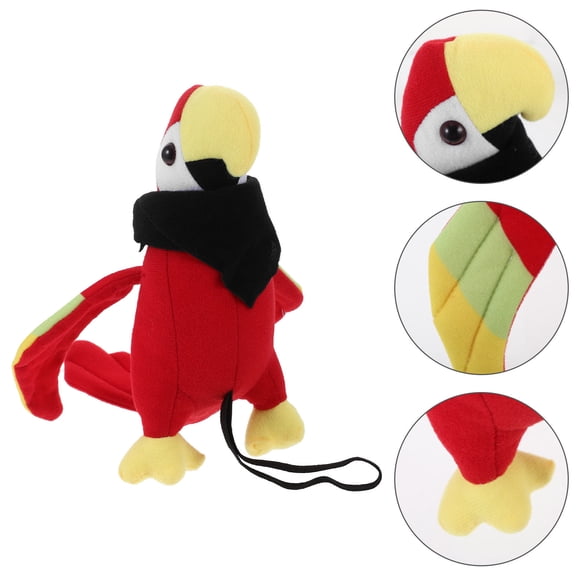 FOMIYES Soft Plush Pirate Bird Prop Shoulder Model for Costume and Home Decoration