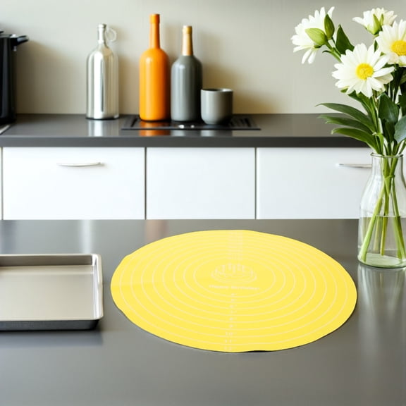 FOMIYES Silicone Baking Mat 30cm Kneading Mat with Measurement Scale