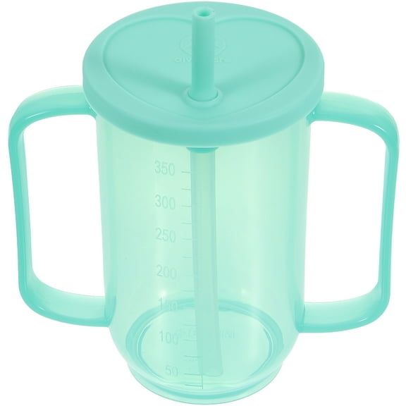 FOMIYES Spill Proof Cups for Adults Disabled Nursing Light Green Elder