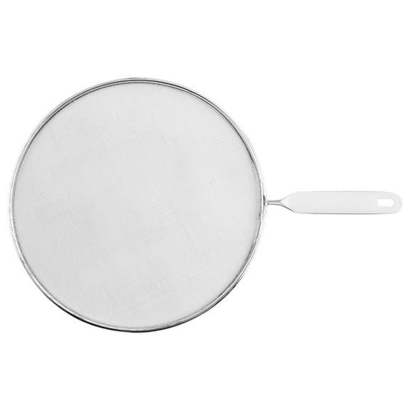 DECORNIJIA Stainless Steel Splatter Screen White 1Set for Cooking