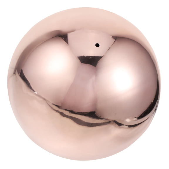 FOMIYES Stainless Steel Garden Gazing Ball Rose Plated Gold Reflective Metal Sphere Decoration