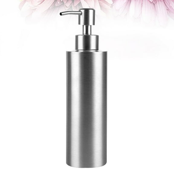 FOMIYES Stainless Steel Lotion Dispenser with Rust Proof Pump for Storage Silver 250ml