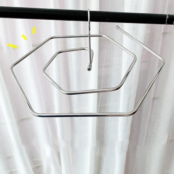 FOMIYES Stainless Steel Spiral Blanket Rack Metal Quilt Hanger for Home Drying