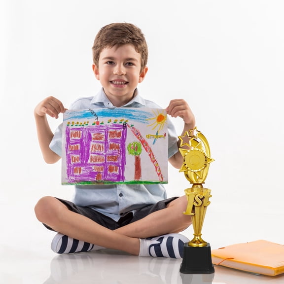 FOMIYES Star Trophy Kids Trophies Golden Plastic for Classroom Rewards 1 Set