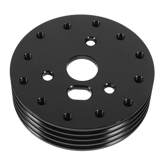 FOMIYES  Steering Wheel Adapter Spacer Hub Conversion Car Chrome Black
