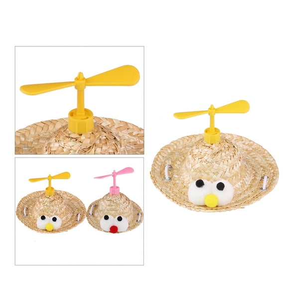 FOMIYES Straw Hat for Small Dogs, Lightweight Woven Design, Stylish Pet Accessory for Outdoor