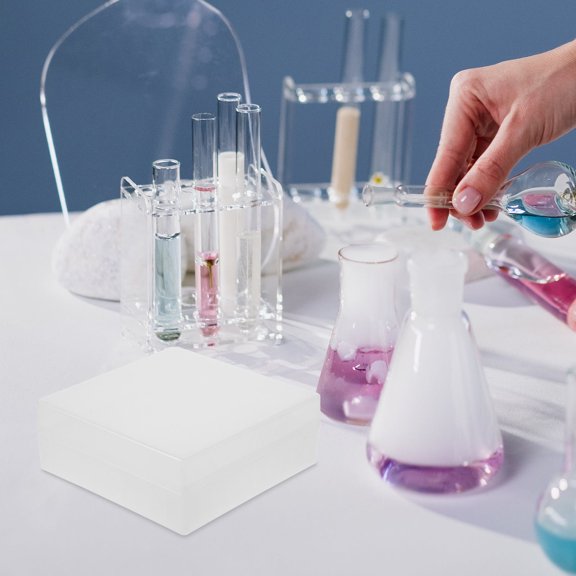FOMIYES Sturdy Plastic Centrifuge Tube Cryogenic Storage Box White for Organized Sample Storage