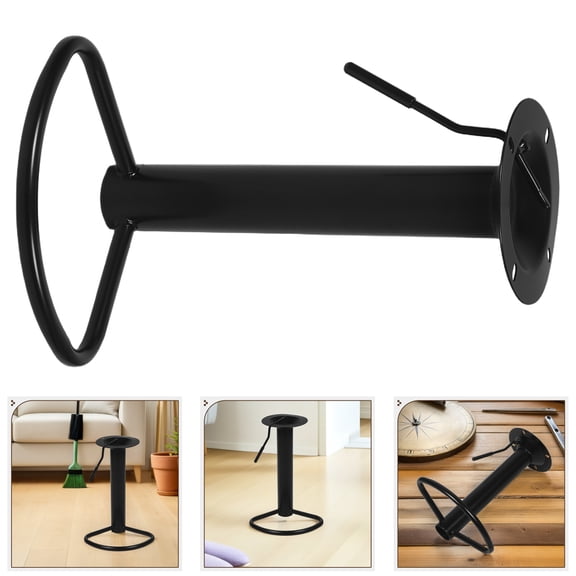 FOMIYES Swivel Chair Base Replacement Black Heavy Duty Bar Stool Parts for Kitchen Bar