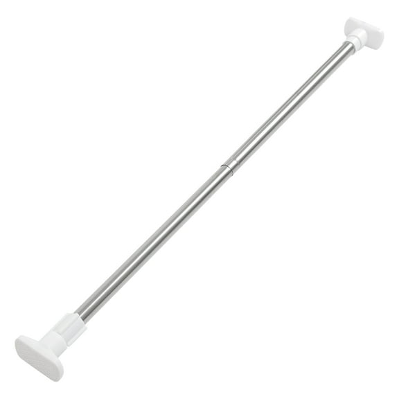 FOMIYES Extendable White Clothes Drying Rod for Home with Telescopic Punch Free Tension Pole